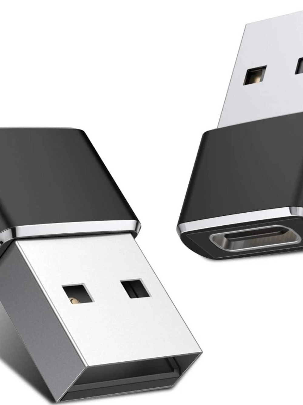 Lot of 5 USB to USB-C Adapters | Type-C Female to USB-A Male Mini Converter Pack